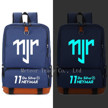 Load image into Gallery viewer, Neymar Anime Noctilucent Backpacks Children Bagpack Teenages Cartoon Shoulder Bag