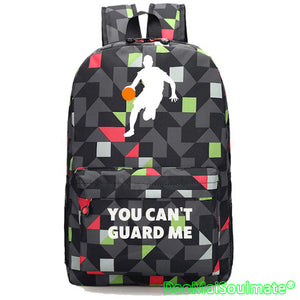 Basketballs Slam Dunk Backpacks Boy School Bags