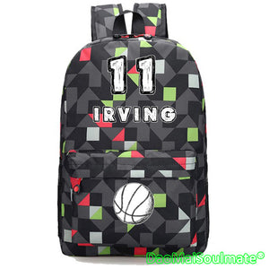 Irving Basket Ball Cartoon Backpacks Boy School Bags