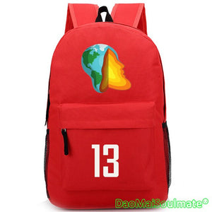 Beard Basketballs Player 13 Backpacks Boy School Bags