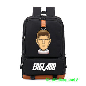 Footballs Team Students Backpacks Cartoon Laptop School Bags
