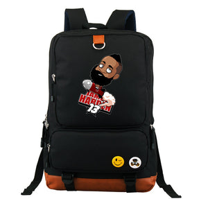 Harden Basket Ball Children Backpacks Teenages Bagpack Cartoon Shoulder Bag