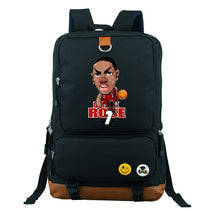 Load image into Gallery viewer, Rose Basket Ball Children Backpacks Boys Teenages Canvas Bagpack Cartoon School bag