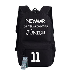 Teenagers Neymar Logo School Book Backpacks Bags