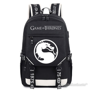 Game of Thrones Ice and Fire School Bag Students Backpacks Boys School